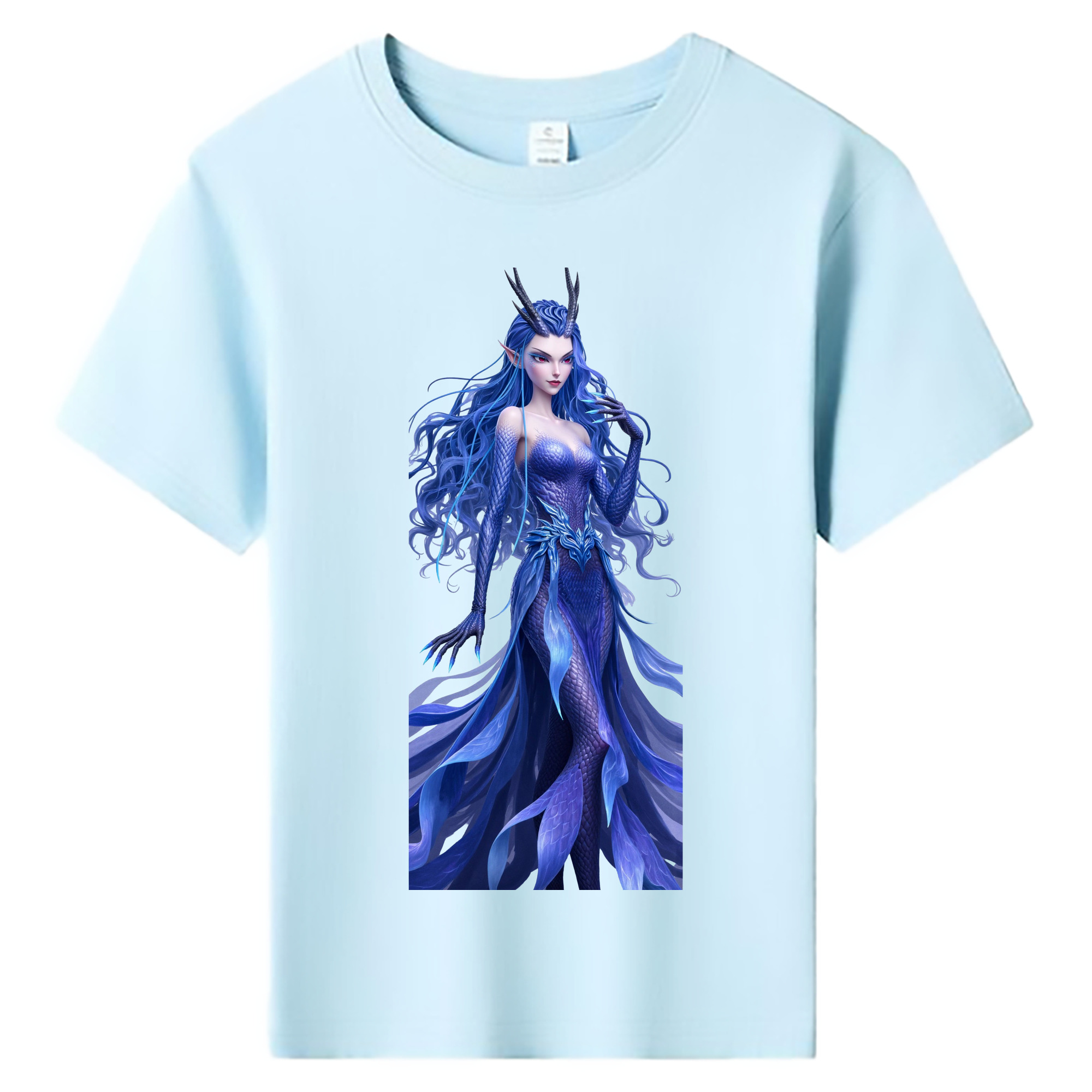 （画像用） Ne Zha 2 ナタ 魔童の大暴れ 綿100％キッズTシャツ（フロントプリント）